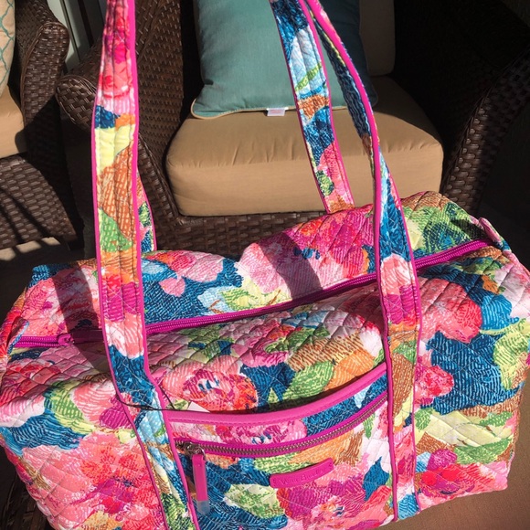 New Vera Bradley Iconic Small Duffel cotton bag - Picture 4 of 7